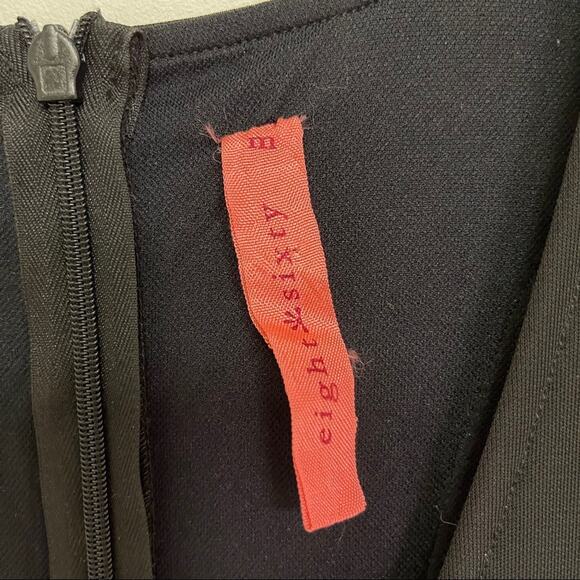 EIGHT SIXTY Dress Size Medium Black Stretchy Racerback Cocktail Party Wedding - Picture 4 of 9